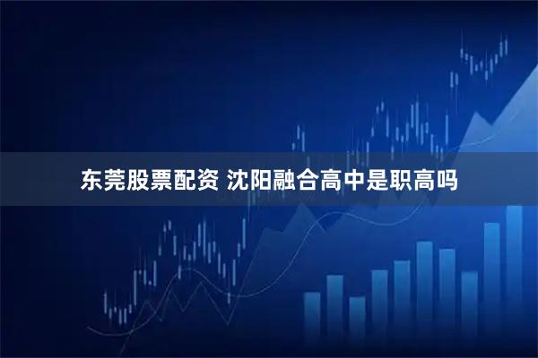 东莞股票配资 沈阳融合高中是职高吗